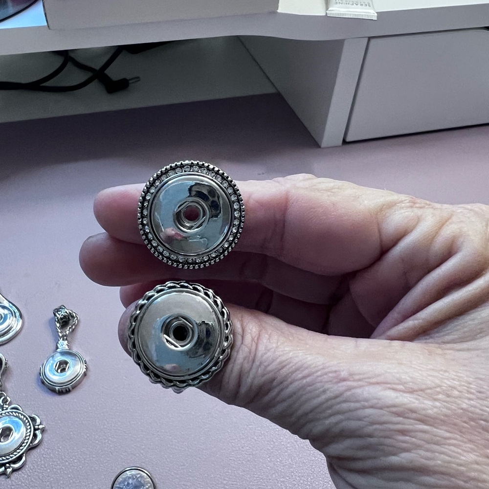 Silver Jewelry Set With Interchangeable Chams/Sna… - image 4